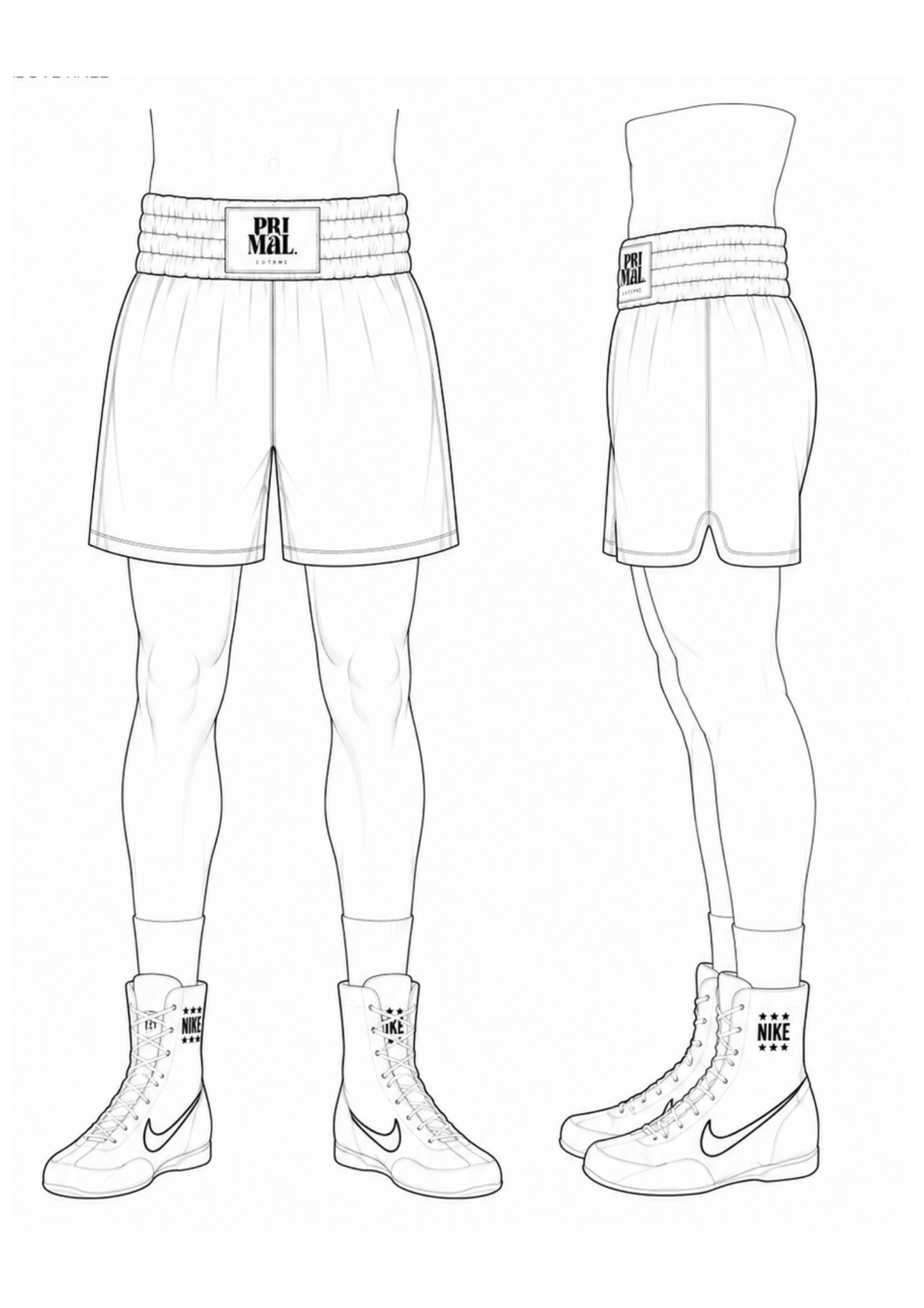 RETRO cut technical drawing