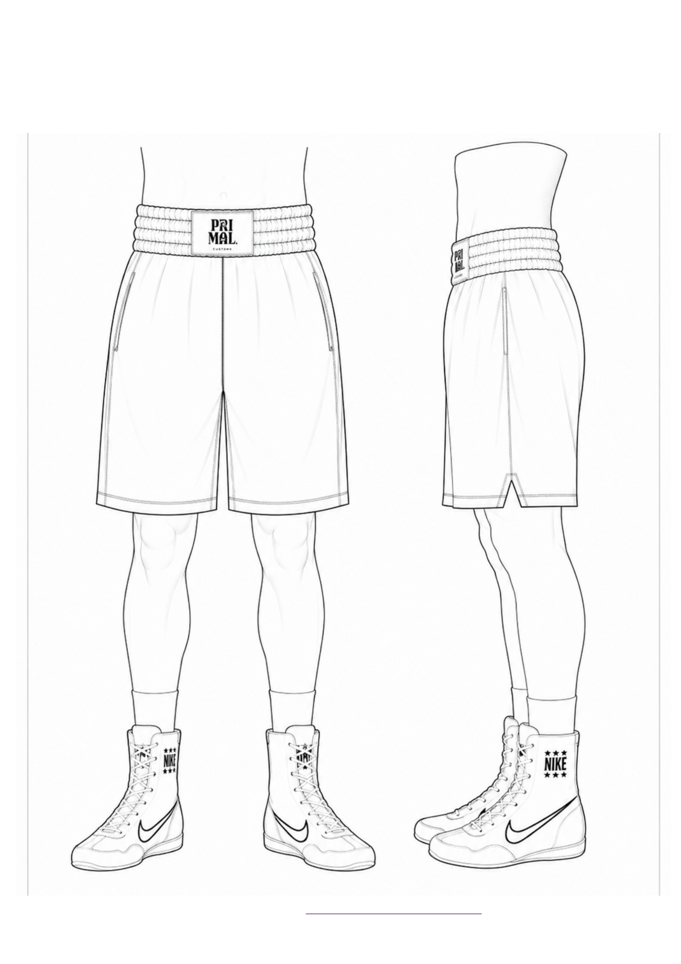 STANDARD cut technical drawing